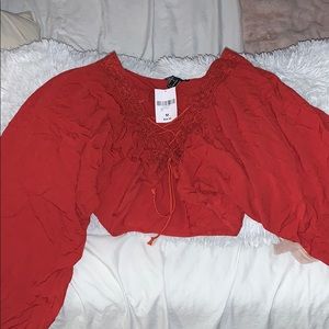 Vintage top, adjustable front and super comfy